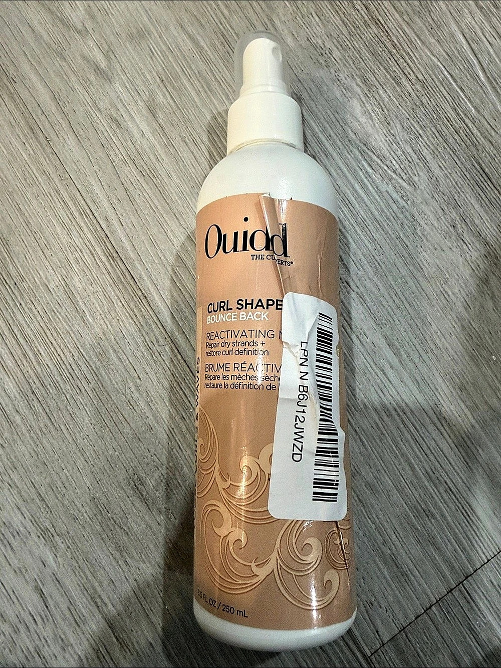 Ouidad Curl Shaper Bounce Back Reactivating Mist Curl Styling Mist